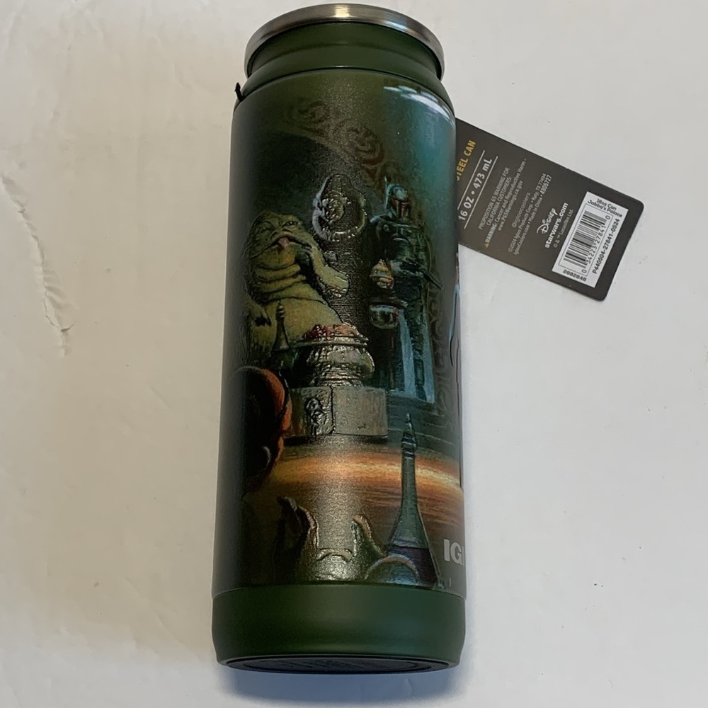 NWT Jabba The Hut Palace Star Wars 16 oz Can Insulated Igloo Tumbler - Picture 3 of 10
